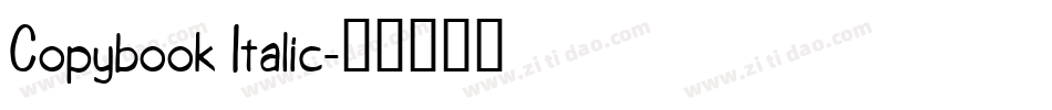 Copybook Italic字体转换